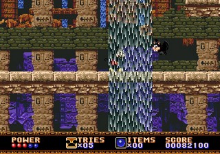 une photo d'Ã©cran de Castle of Illusion sur Sega Megadrive